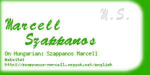 marcell szappanos business card